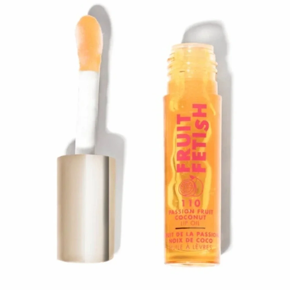 Milani Fruit Fetish Lip Oil 110 Passion Fruit Coconut 0.14oz Golden Translucent